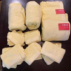 IZOD Egyptian Cotton Towel Suite Lemon Yellow 🍋